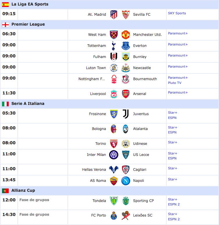 Primera división partidos hoy